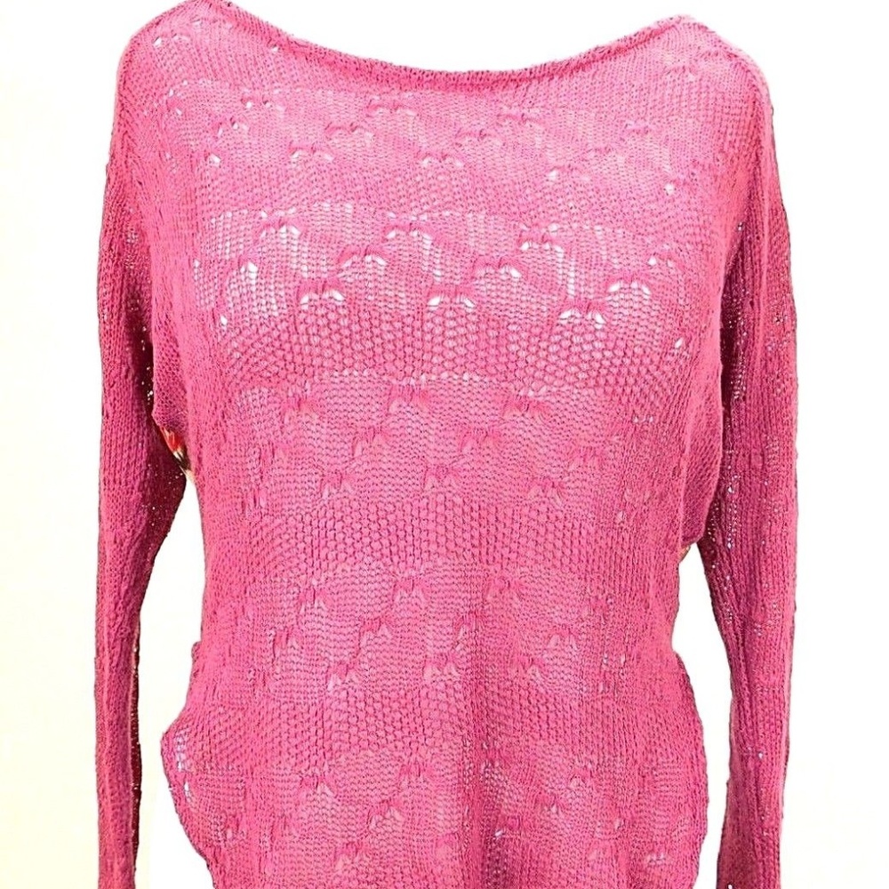 Womens Small Top Sweater Cover Up Boho Aztec Knit